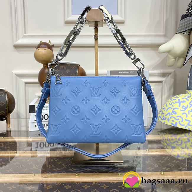 	 Bagsaaa Louis Vuitton Coussin BB Blue - 20 x 16 x 7 cm - 1
