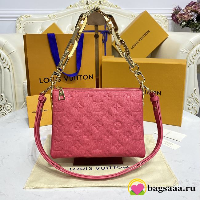 Bagsaaa Louis Vuitton Coussin BB Rose Fluo Capsule Monogram-Embossed calf Leather - 20 x 16 x 7 cm - 1