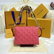 Bagsaaa Louis Vuitton Coussin BB Rose Fluo Capsule Monogram-Embossed calf Leather - 20 x 16 x 7 cm - 5