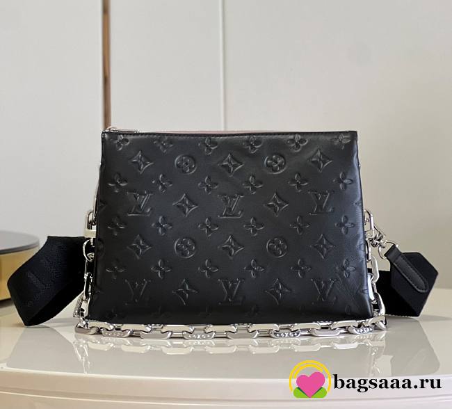 	 Bagsaaa Louis Vuitton Coussin PM Black Silver Hardware - 26 x 20 x 12cm - 1