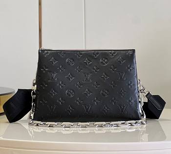 	 Bagsaaa Louis Vuitton Coussin PM Black Silver Hardware - 26 x 20 x 12cm