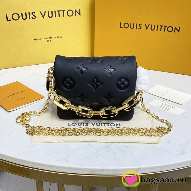 Bagsaaa Louis Vuitton Belt Bag Coussin Black - 13 x 11 x 6 cm - 1