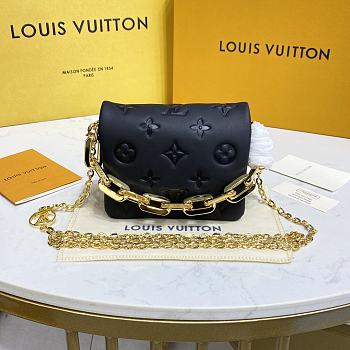 Bagsaaa Louis Vuitton Belt Bag Coussin Black - 13 x 11 x 6 cm
