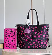Bagsaaa Louis Vuitton Neverfull MM YK Black and Pink - 31 x 28 x 14 cm - 1