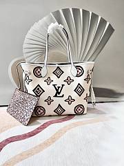 	 Bagsaaa Louis Vuitton Neverfull MM Wild At Heart White - 31x28x14cm - 1