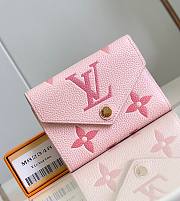 Bagsaaa Louis Vuitton Victonire Pink Wallet - 12x9cm - 1