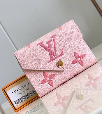 Bagsaaa Louis Vuitton Victonire Pink Wallet - 12x9cm