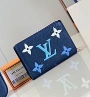 Bagsaaa Louis Vuitton Clea Blue with gradient effect Wallet - 11 x 8.5 x 3.5 cm  - 1