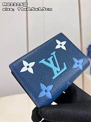 Bagsaaa Louis Vuitton Clea Blue with gradient effect Wallet - 11 x 8.5 x 3.5 cm  - 5