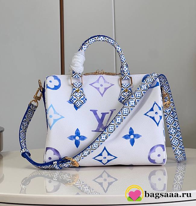 Bagsaaa Louis Vuitton By The Pool Speedy Bandoulière 25 Blue - 25 x 19 x 15 cm - 1