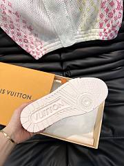 	 Bagsaaa Louis Vuitton Trainer Sneaker Pink Monogram-embossed grained calf leather - 4