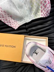 	 Bagsaaa Louis Vuitton Trainer Sneaker Pink Monogram-embossed grained calf leather - 2