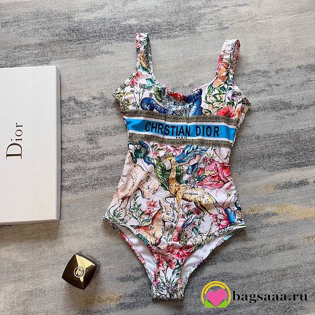 	 Bagsaaa Dior Swimwear One Piece White - 1