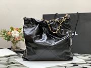 Bagsaaa Chanel 22 small tote bag black gold hardware - 4
