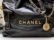 Bagsaaa Chanel 22 small tote bag black gold hardware - 6