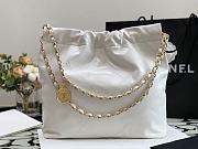 Bagsaaa Chanel 22 small tote bag White black letter - 2