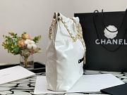 Bagsaaa Chanel 22 small tote bag White black letter - 3