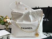 Bagsaaa Chanel 22 small tote bag White black letter - 4