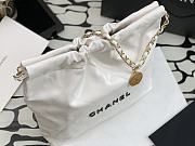 Bagsaaa Chanel 22 small tote bag White black letter - 5