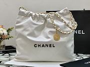 	 Bagsaaa Chanel 22 tote bag White black letter - 1