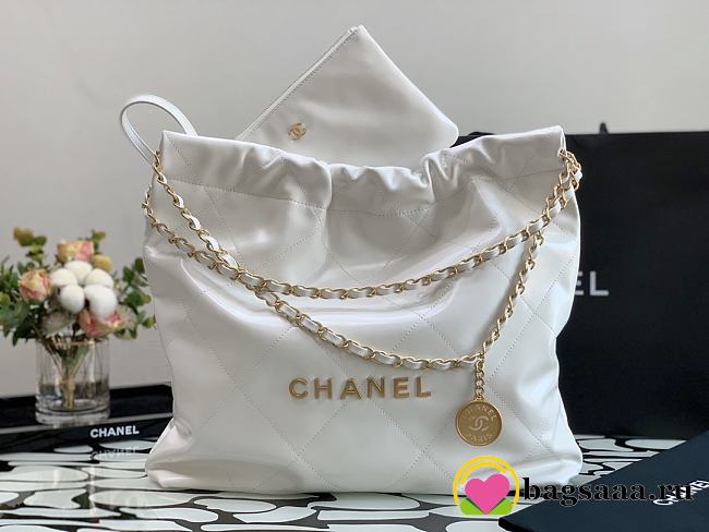 	 Bagsaaa Chanel 22 tote bag White gold hardware - 1