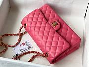Bagsaaa Chanel Classic Flap Caviar Bag Pink Gold Hardware 25cm - 5