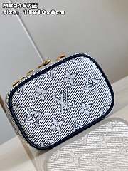 	 Bagsaaa Louis Vuitton Micro Vanity Blue - 11x10x8cm - 5