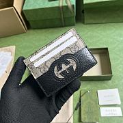	 Bagsaaa Gucci Incrocio GG Card Holder Beige and Black - 11x9cm - 1