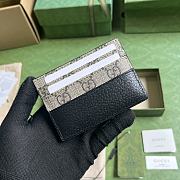 	 Bagsaaa Gucci Incrocio GG Card Holder Beige and Black - 11x9cm - 2