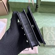 Bagsaaa Gucci Marmont All Black Wallet - 11 x 8.5 x 3cm - 3