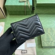 Bagsaaa Gucci Marmont All Black Wallet - 11 x 8.5 x 3cm - 2