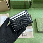 Bagsaaa Gucci Marmont All Black Card Holder - 11x9cm - 1