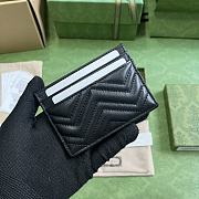 Bagsaaa Gucci Marmont All Black Card Holder - 11x9cm - 4