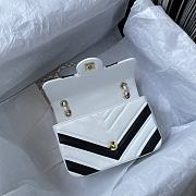 Bagsaaa Chanel Flap Bag Chevron Black and White - 20*13*5cm - 5