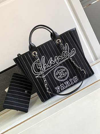 Bagsaaa Chanel Large Shopping Black Bag 34cm