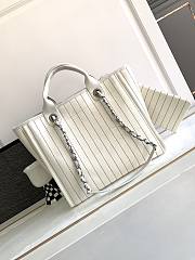 	 Bagsaaa Chanel Large Shopping White Bag 34cm - 2