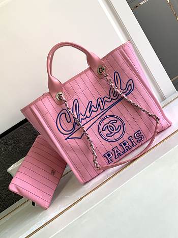 	 Bagsaaa Chanel Large Shopping Pink Bag 34cm