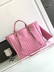 	 Bagsaaa Chanel Large Shopping Pink Bag 34cm - 5