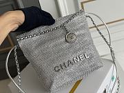 Bagsaaa Chanel 22 Tote Mini Silver - 19-20-6cm - 6