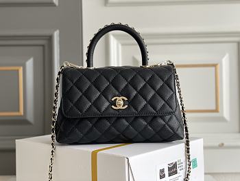 Bagsaaa Chanel Coco Handle Black Bag - 24x14x10cm