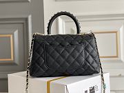 Bagsaaa Chanel Coco Handle Black Bag - 24x14x10cm - 5