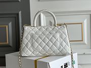	 Bagsaaa Chanel Coco Handle White Bag - 24x14x10cm - 6