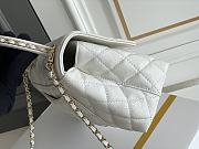 	 Bagsaaa Chanel Coco Handle White Bag - 24x14x10cm - 5