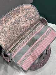 	 Bagsaaa Lady Dior Pink Toile de Jouy Embroidery - 24cm - 2