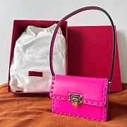 	 Bagsaaa Valentino Garavani Rockstud Shoulder Pink Bag - 18.5x12x8cm - 6