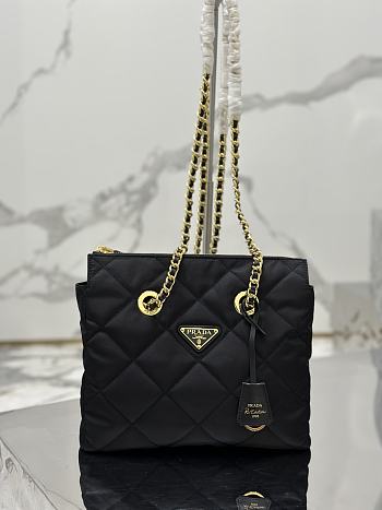 Bagsaaa Prada Re-Nylon tote black bag - 25x19x7cm