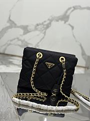 Bagsaaa Prada Re-Nylon tote black bag - 25x19x7cm - 4