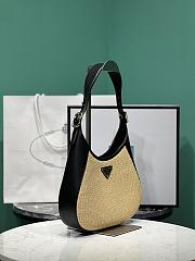 Bagsaaa Prada Fabric and leather shoulder black/tan bag - 26x17x4.5cm - 5