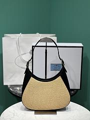 Bagsaaa Prada Fabric and leather shoulder black/tan bag - 26x17x4.5cm - 6