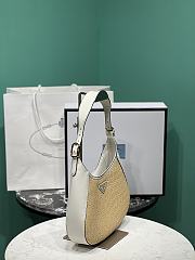 	 Bagsaaa Prada Fabric and leather shoulder white/tan bag - 26x17x4.5cm - 3